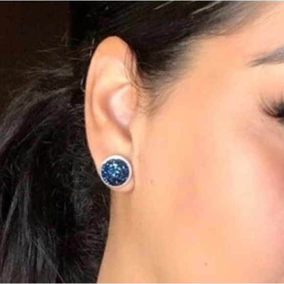 Sugar Druzy Multi Color Stainless Steel Earring Set - Picture 3 of 16